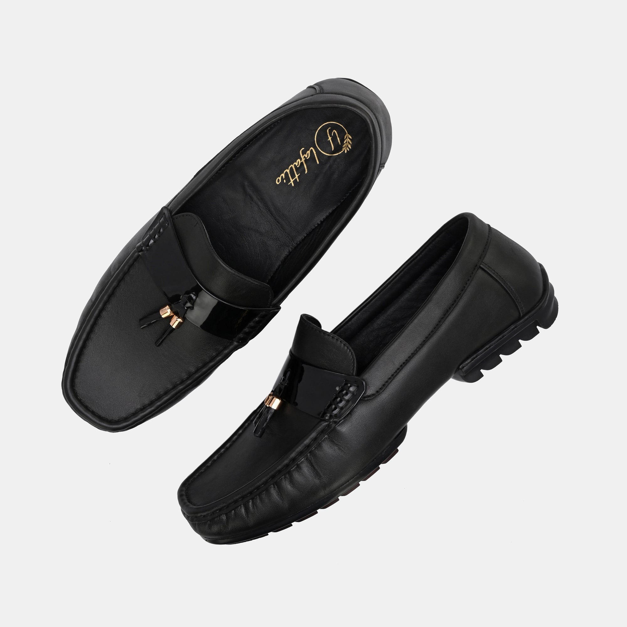 Black Tassel Loafers by Lafattio - view 4