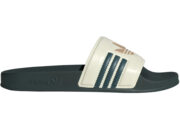 adidas Adilette Slides Cream White Mineral Green Warm Sandstone