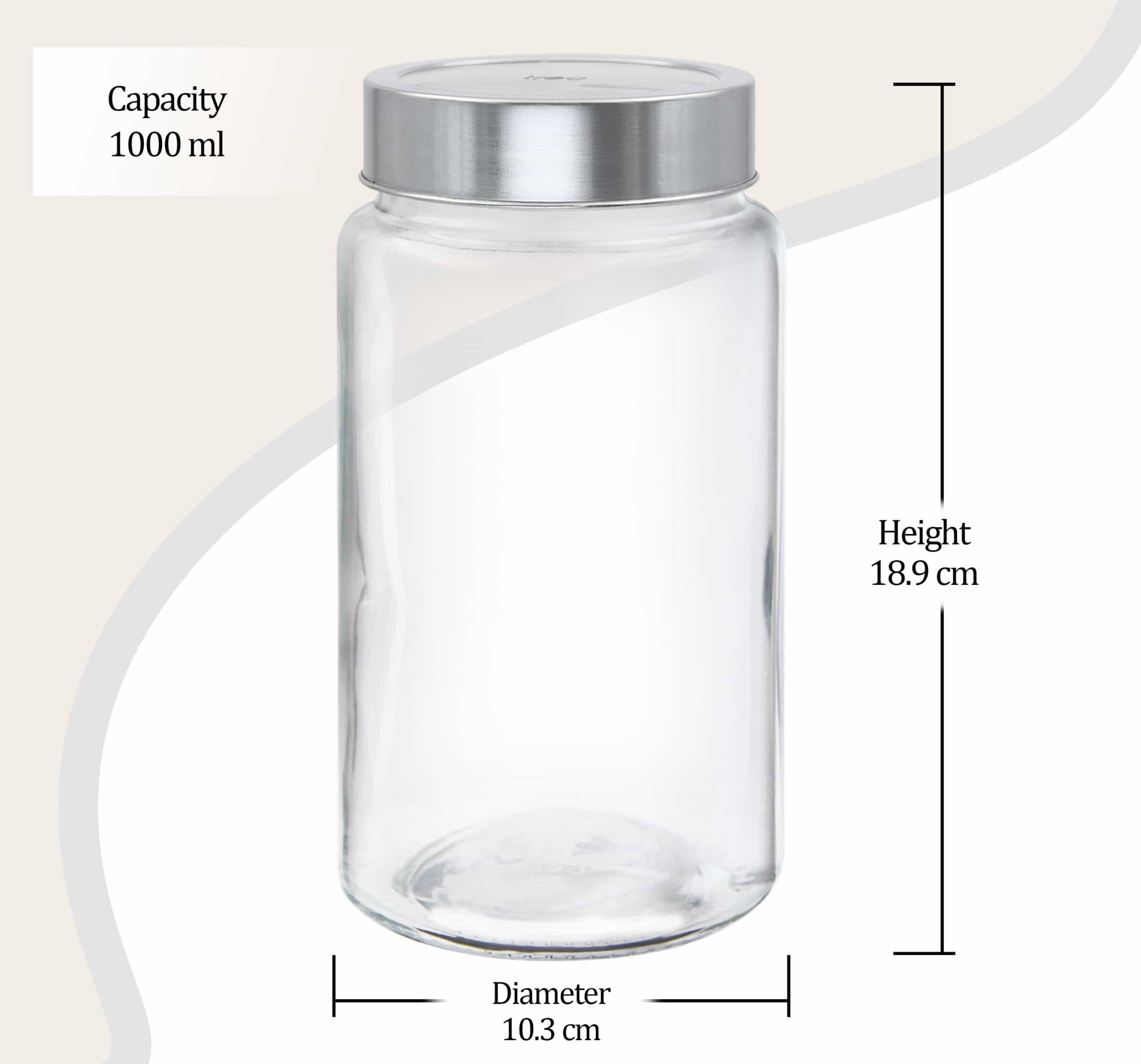 Radius Jar (Treo by Milton) – Transparent - view 4