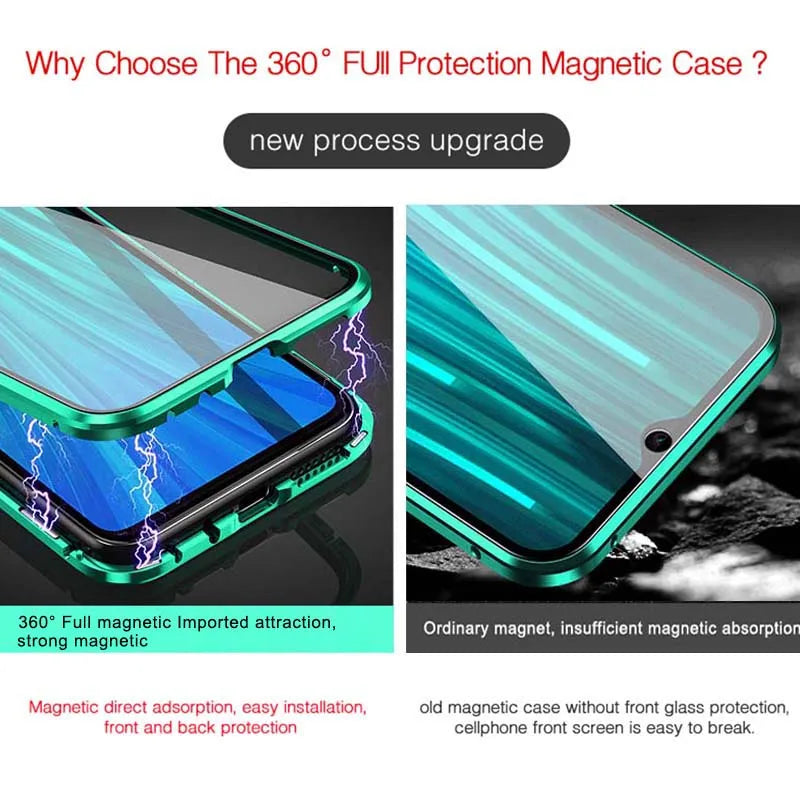 Million Cases 360° Metal Magnetic Double Side Glass Case - Vivo - view 11