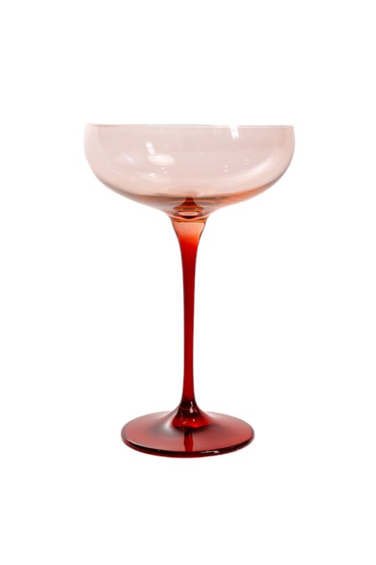 Estelle Colored Glass Estelle ColorBlock Champagne Coupe - Set of 6 {Custom Set}