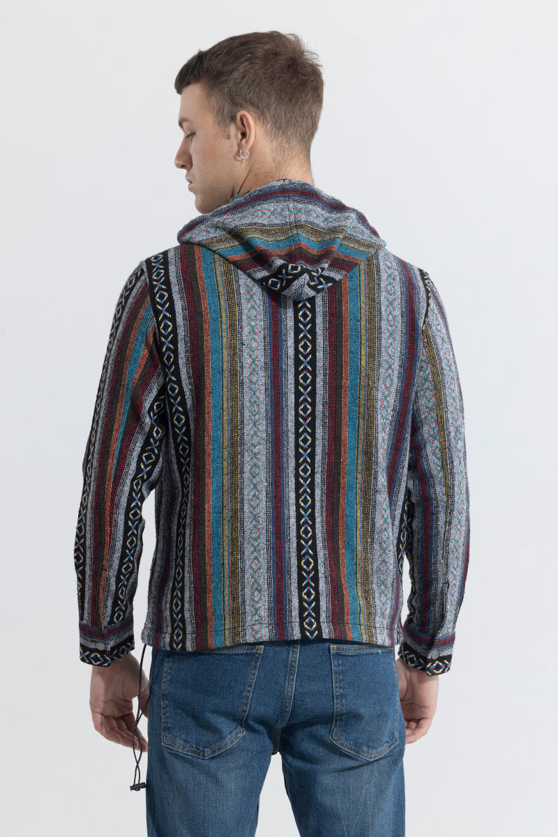 SNITCH MirageStreak Hoodie Styled Shacket - view 7