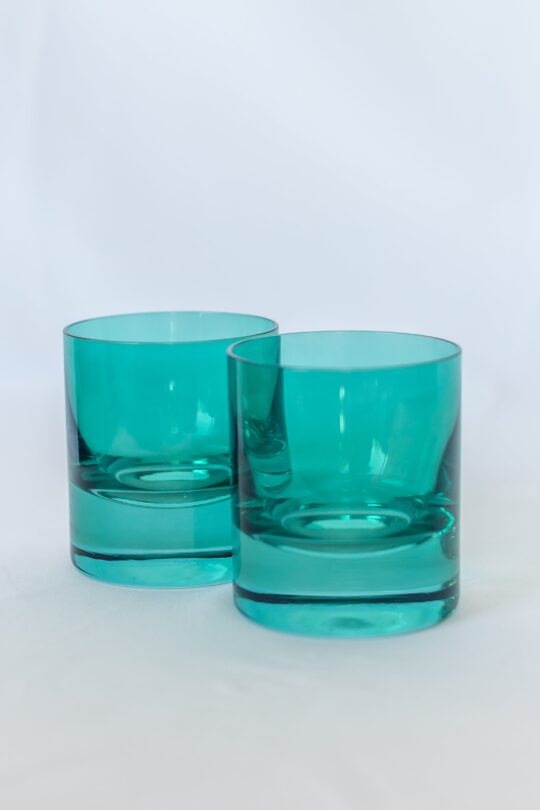 Estelle Colored Glass Estelle Colored Rocks Glass - Set of 2 {Emerald Green}