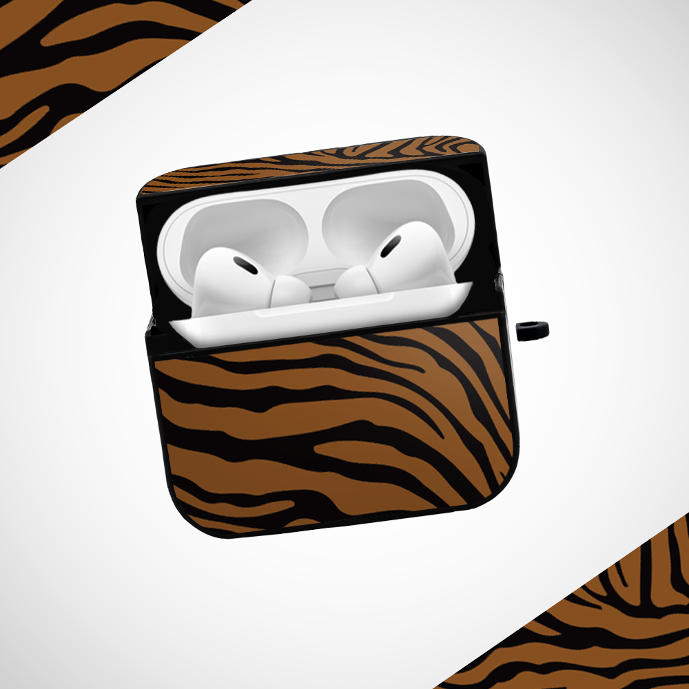 Cover It Up Tiger Print Glass Airpods Pro 2 Case Covers - view 2