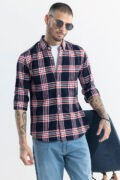 SNITCH Boldsquare Navy Checks Shirt