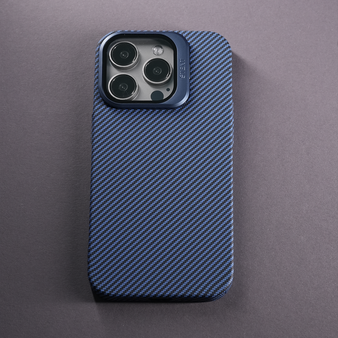 technoidtech iPhone 14 Pro Kickstand Carbon Fiber Textured Case - view 6