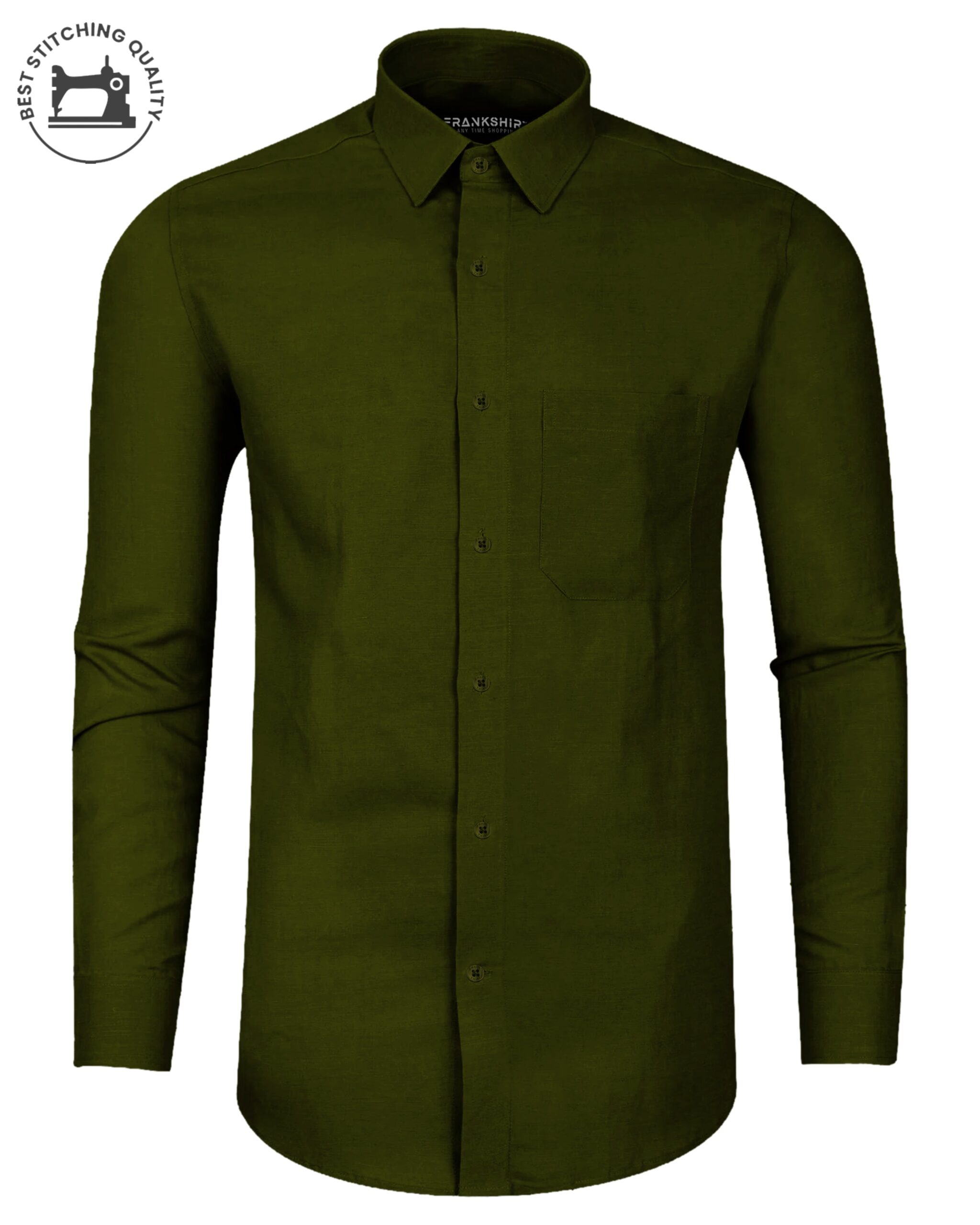 BlackTree Bottle Green I Formal Shirt I Regular Fit I 100% Cotton Shirt - view 4