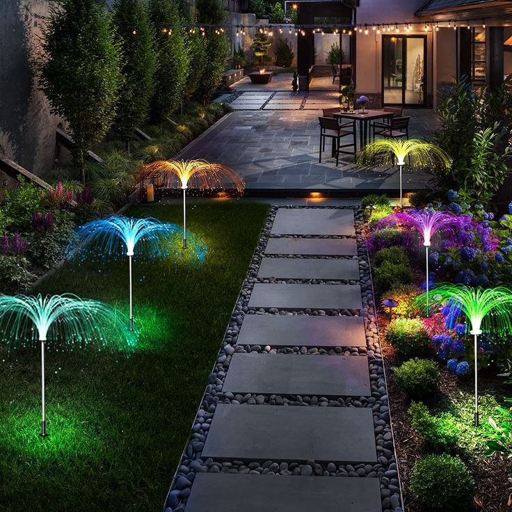 Catterton Outdoor Jellyfish Shape Solar LED Fountain Light - view 5
