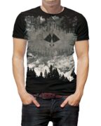 Black 3D Men's Casual T-shirt -BT251.