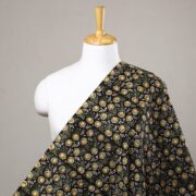 HAVELI CHRONICLES Black - Kalamkari Bagru Block Print Cotton Fabric