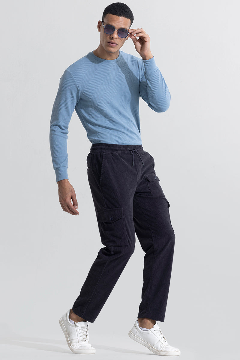 BlackTree Cullin Iron Grey Corduroy Cargo Pant - view 3