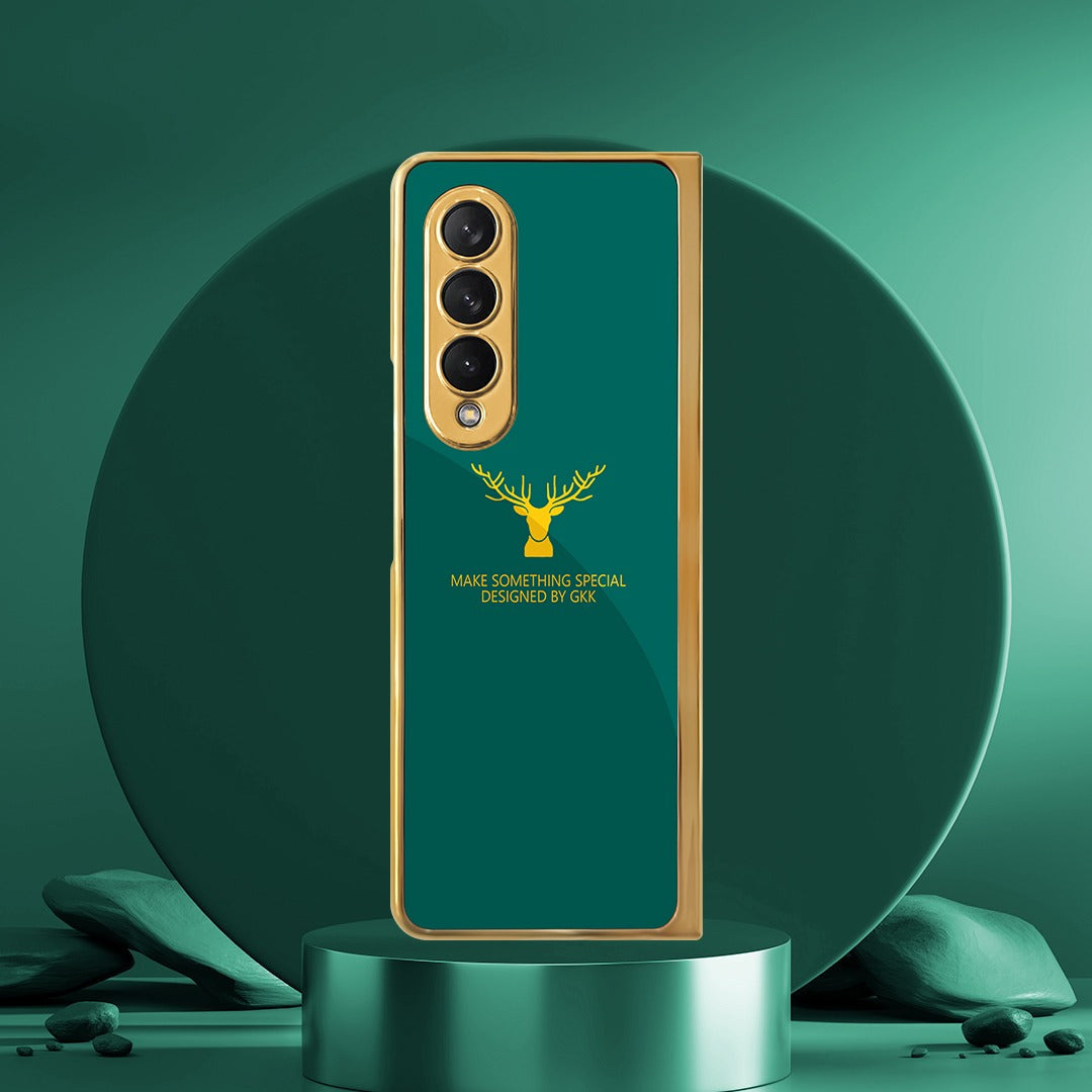 Samsung Galaxy Z Fold4 Deer Pattern Inspirational Glass Case - view 3