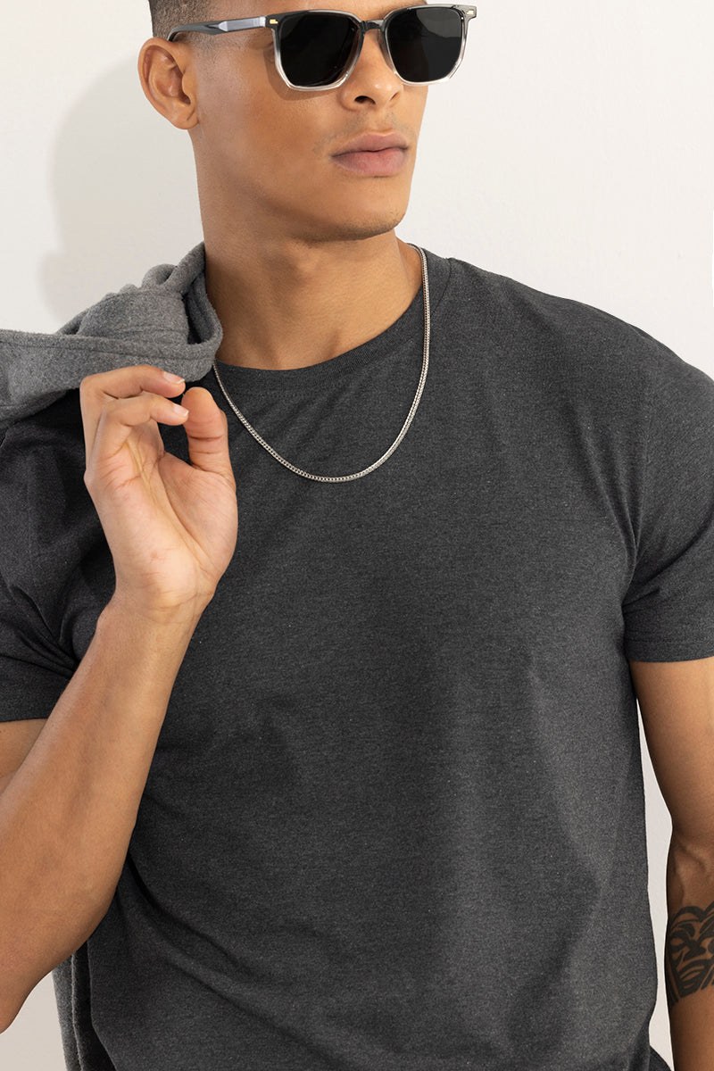 SNITCH EasyEssentials Charcoal Melange T-Shirt - view 4