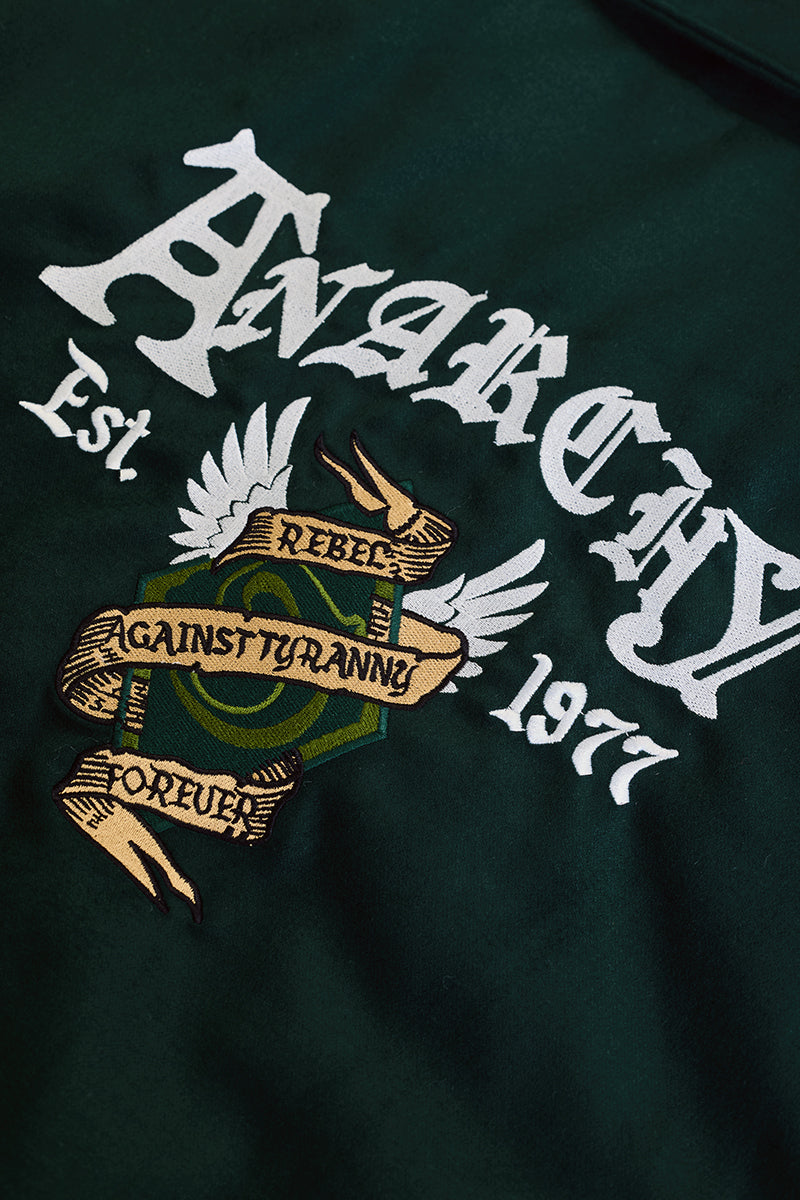 SNITCH Legends Anarchy Dark Green Varsity Jacket - view 13