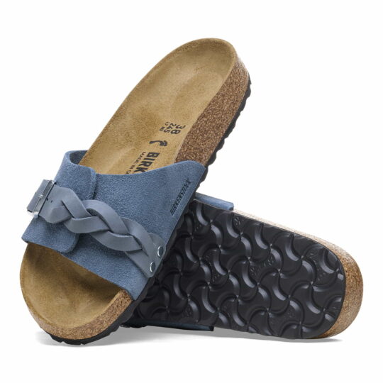 Birkenstock Oita Braided Suede Leather – Blue Blue/Elemental Blue