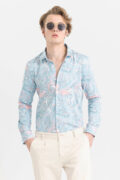 SNITCH Encaustic Blue Shirt