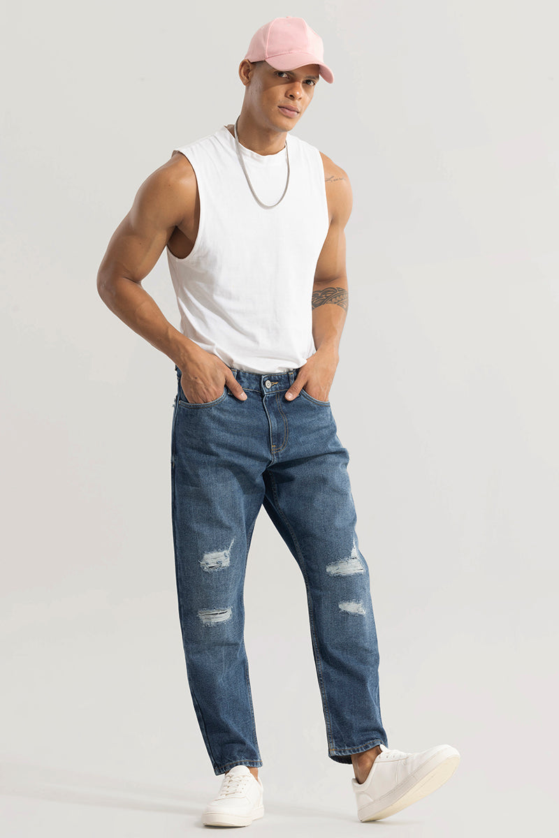 BlackTree Castor Aegean Blue Baggy Jeans - view 4