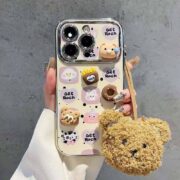 Peeperly Cartoon Bear Doll Window Camera Case