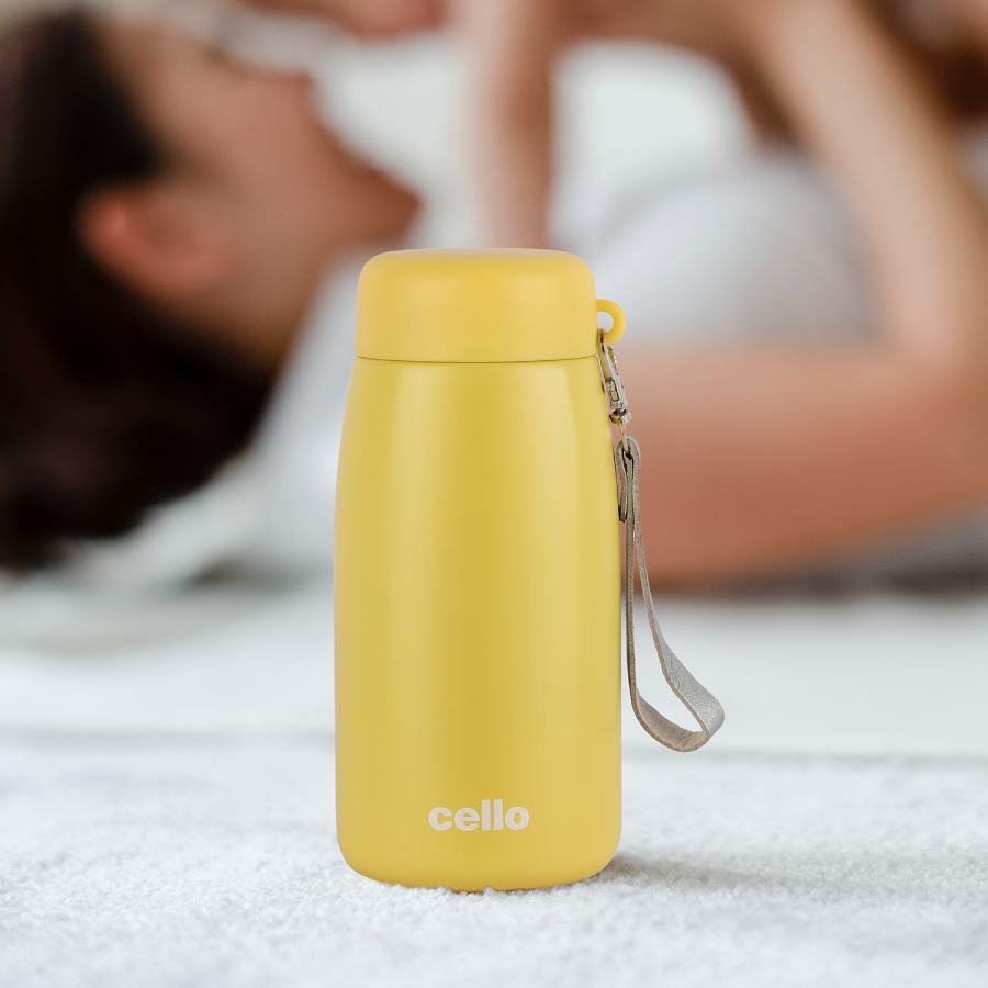 Cello Mom Hot & Cold Stainless Steel Kids Water Bottle, 350ml - view 3
