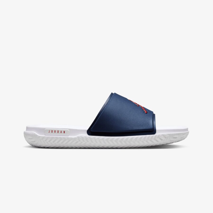Jordan | Jumpman Slides { Midnight Navy/gym Red-white