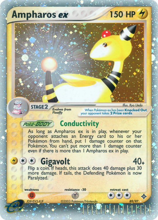 Ampharos ex - 89/97 - Rare Holo EX