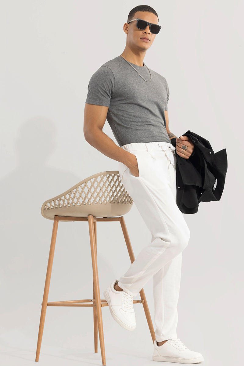SNITCH Soft Stride White Trouser - view 3