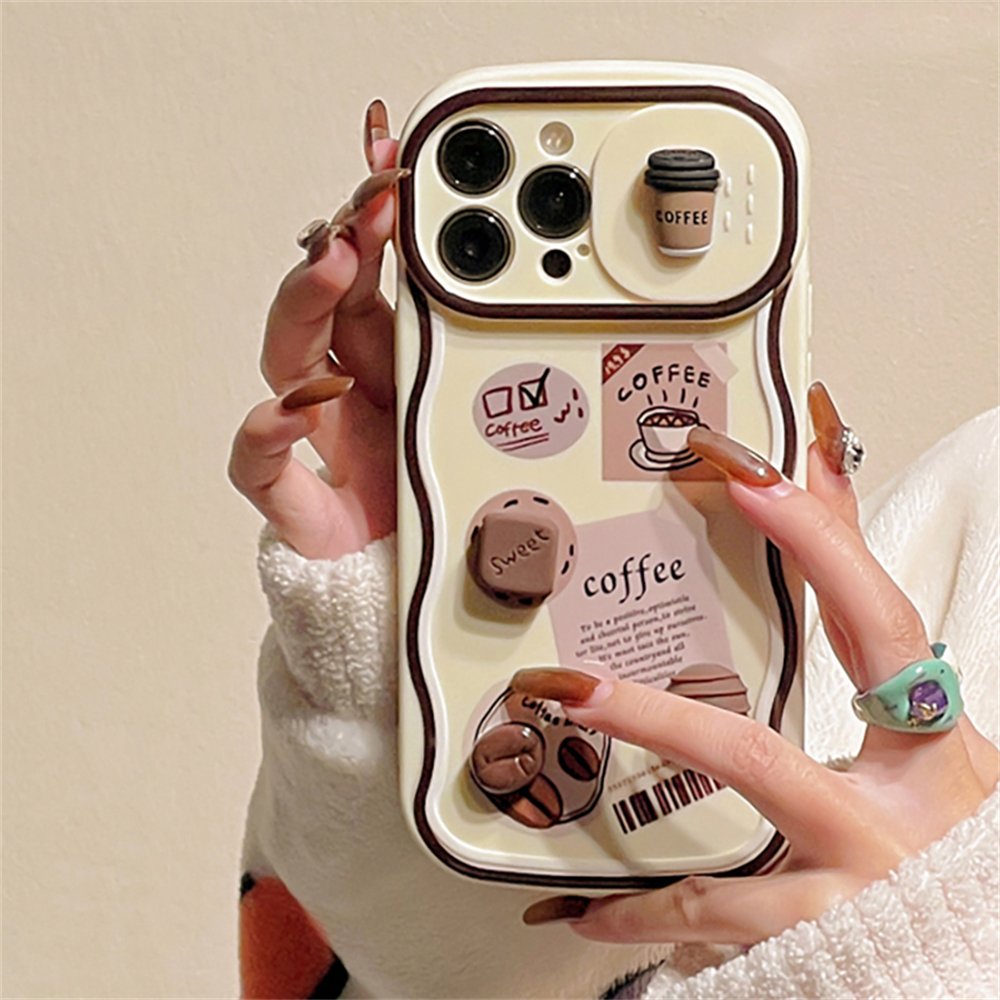 Peeperly 3D Cafe Vibes Sliding Lens Case – No Color