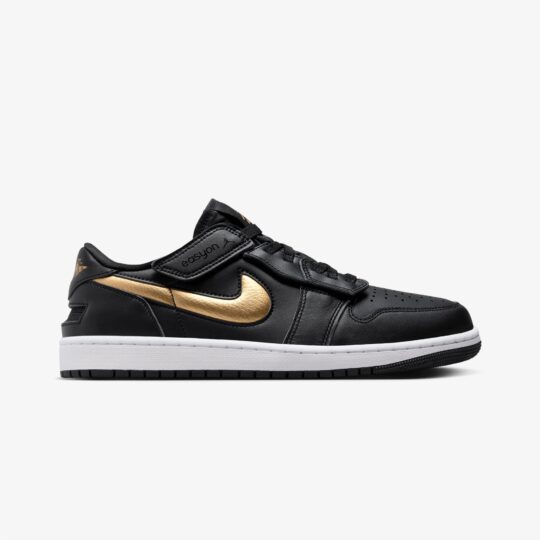 Jordan | Air Jordan 1 Low Easyon { Black/metallic Gold-white