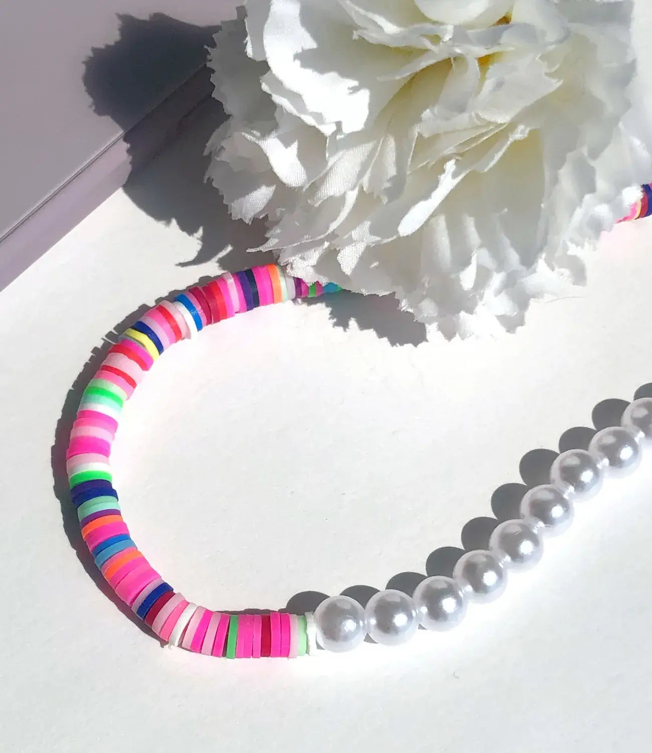 The Case Company Half Pearl Half Rainbow Beaded Phone Charm - view 2