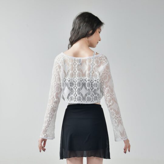 IZF Lace beach shrug – White - view 2