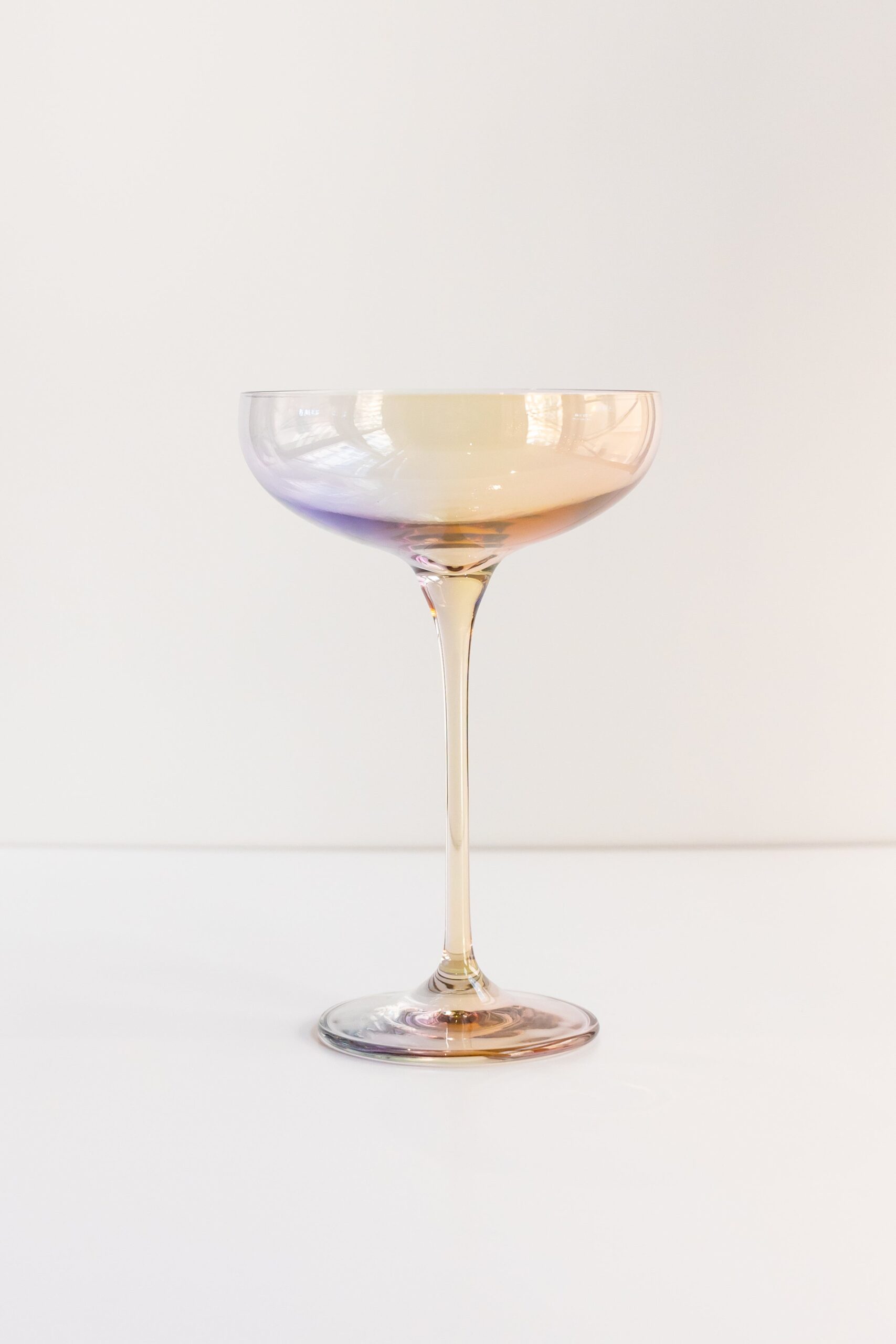 Estelle Colored Glass Estelle Colored Champagne Coupe Stemware - Set of 6 {Iridescent} - view 4