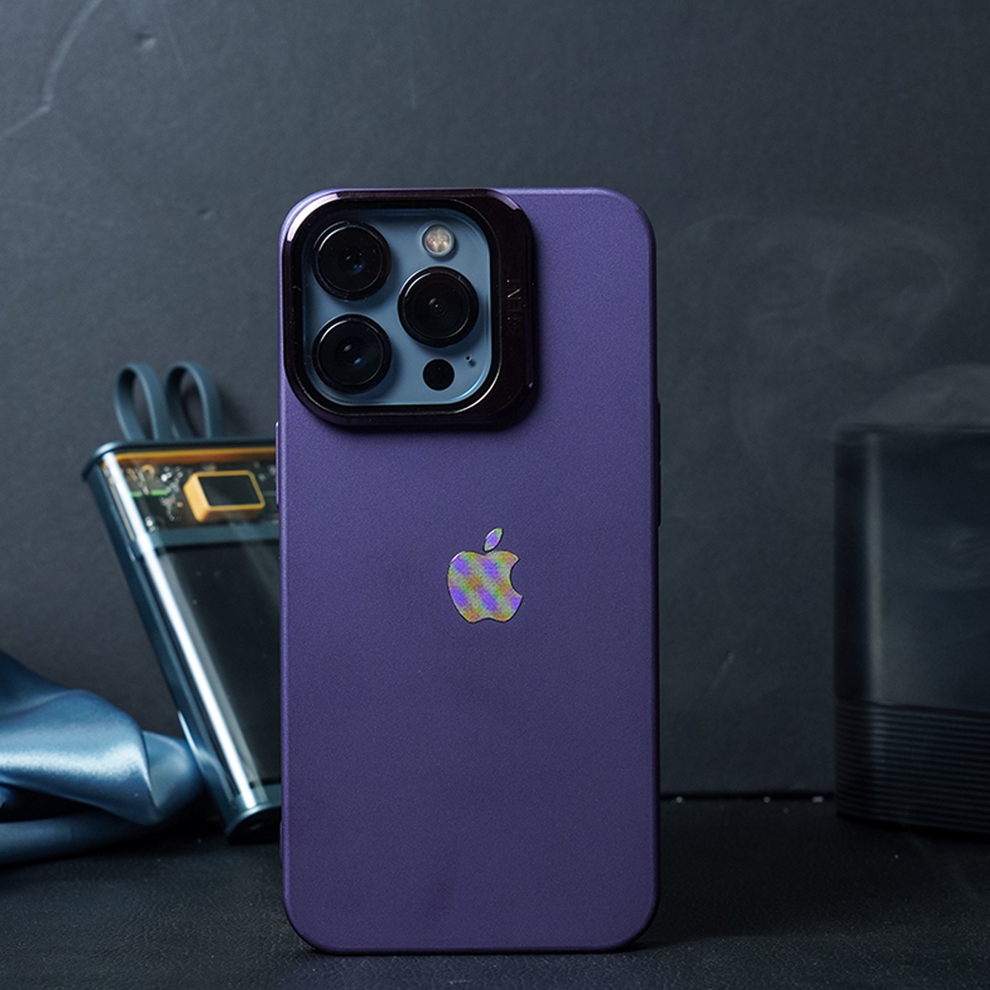Apple iPhone 13 Series Clear Camera Protector Hidden Stand Logo Case - view 7