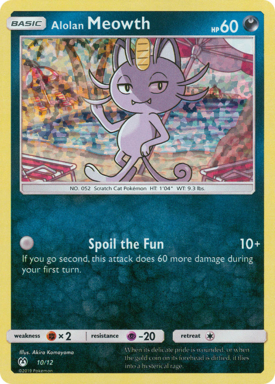Promo mcd19-10 holo – Pokémon Alolan Meowth - 10/12 - Promo [mcd19-10] [Holo] - Alolan Meowth - 10/12 - Promo