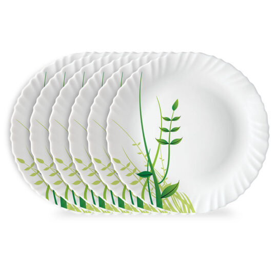 My Borosil Larah by Borosil Green Herbs Full Plate Set
