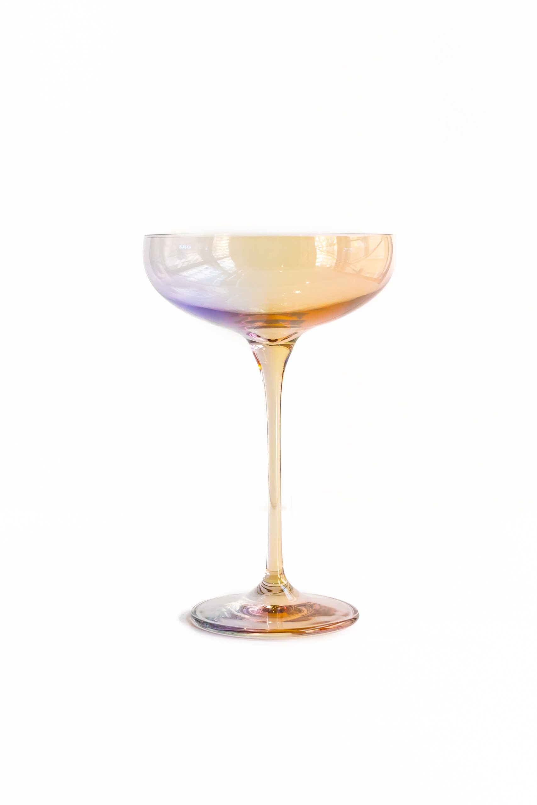 Estelle Colored Glass Estelle Colored Champagne Coupe Stemware - Set of 6 {Iridescent} - view 8