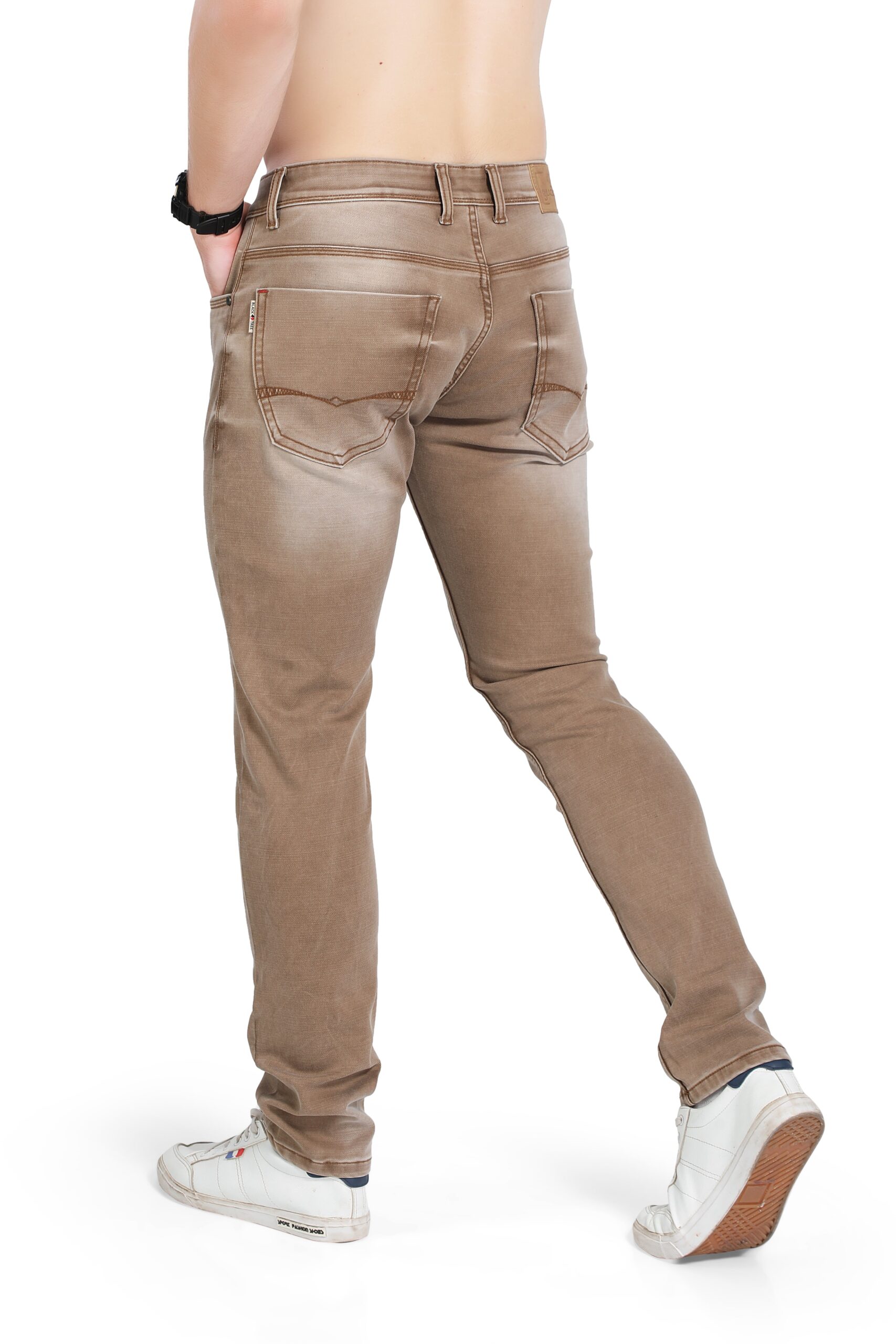 BLACKTREE TAN COLORED JEANS SLIM FIT DENIM BT008 A..