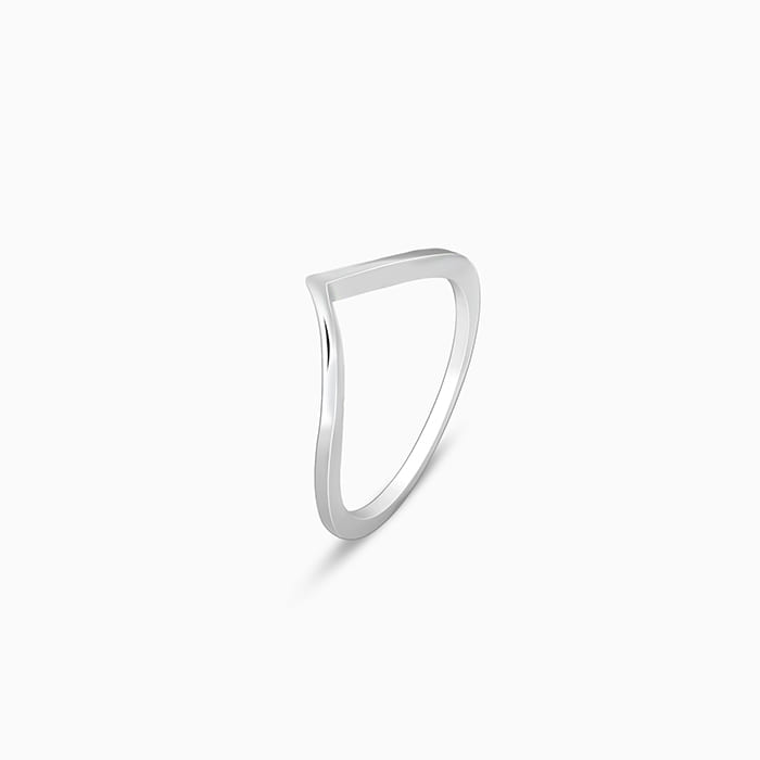 GIVA Jewellery Silver Sleek Vanki Ring - view 4