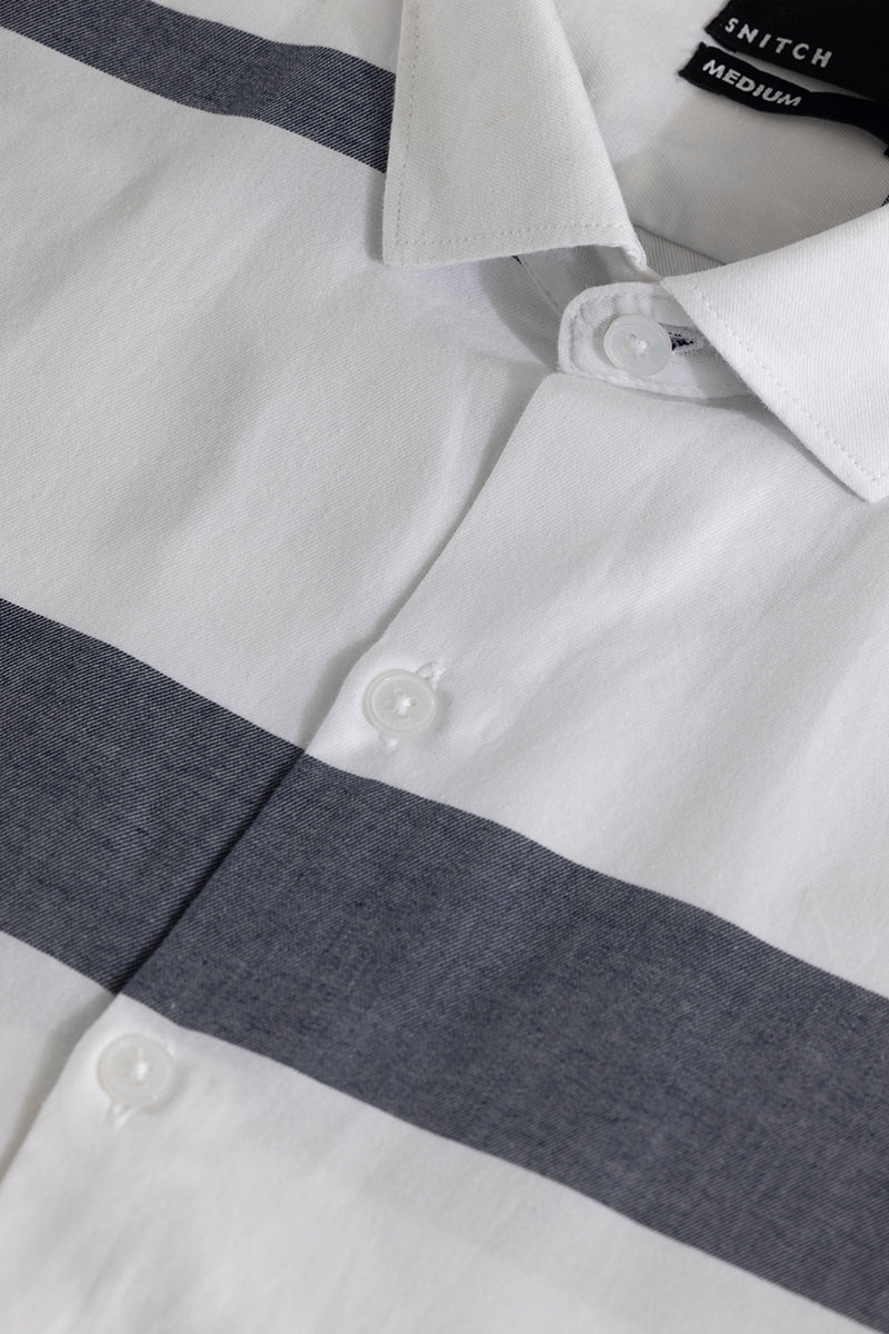 SNITCH Horizontal Lines Grey Shirt - view 2