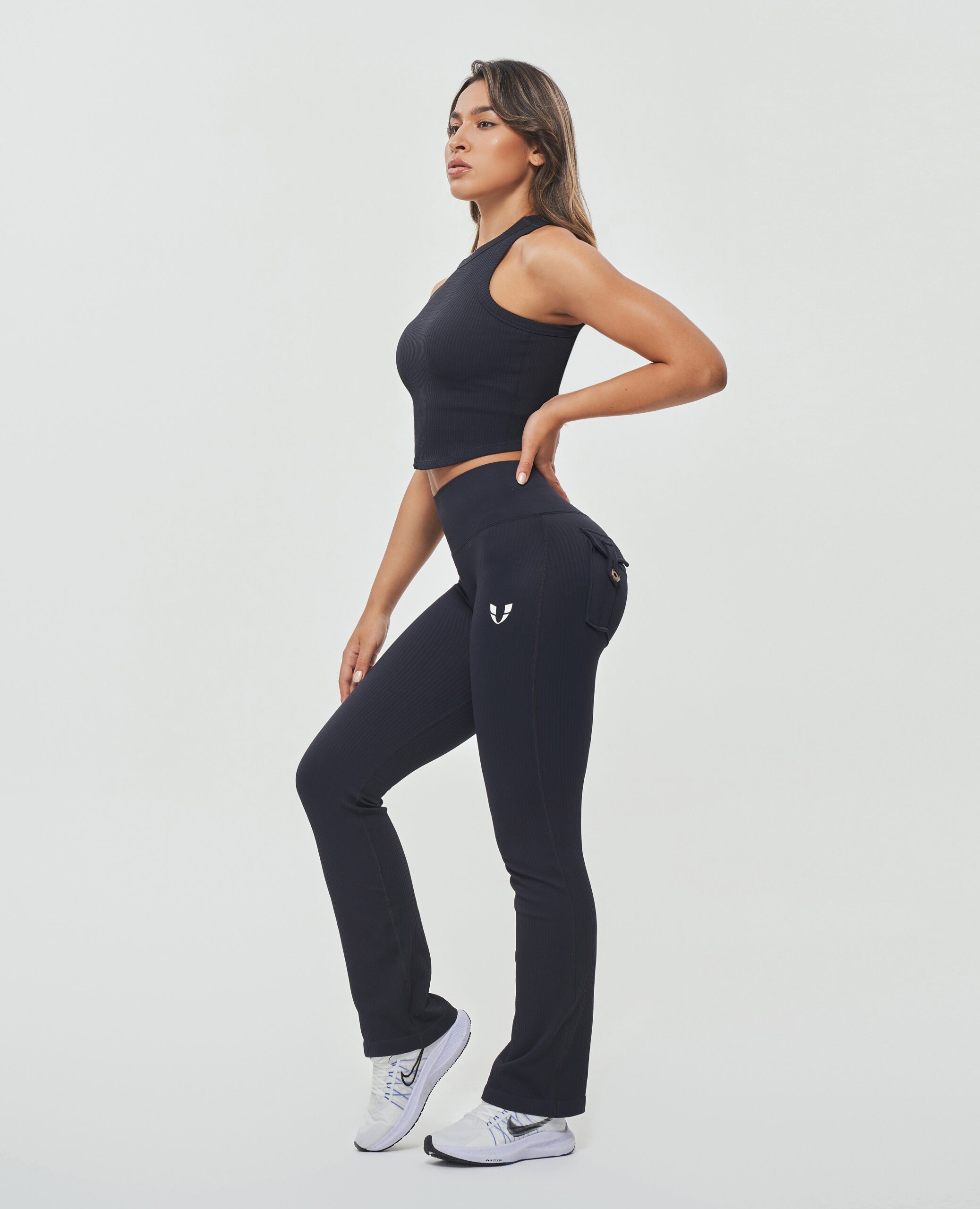 FIRM ABS Padded Workout Tank - Black - view 5
