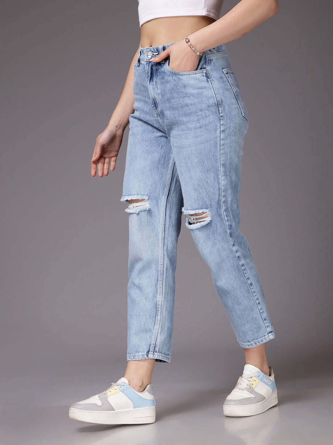 Freehand By The Indian Garage Co Women Straight Fit Jeans - view 4