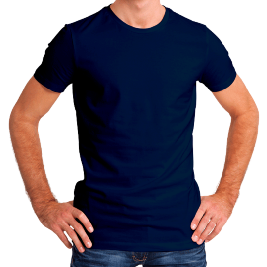 BlackTree Half Sleeves 180 GSM T-Shirts for Men Cotton (Navy Blue) - view 2