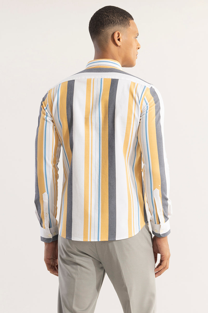 SNITCH Retro Stripe Yellow Shirt - view 8
