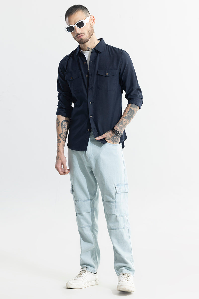 SNITCH Kameron Navy Shirt - view 3