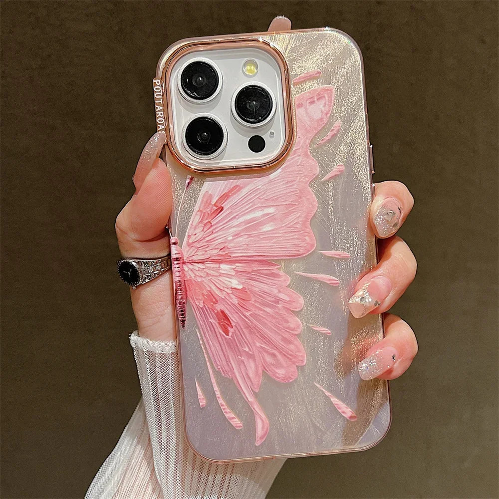 Peeperly Aurora Butterfly Bliss Glitter Case – No Color