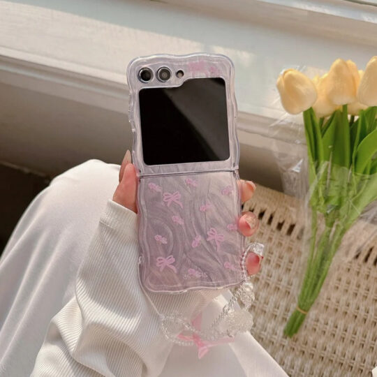 Peeperly Pastel Bow Blossom Flip Case - Samsung