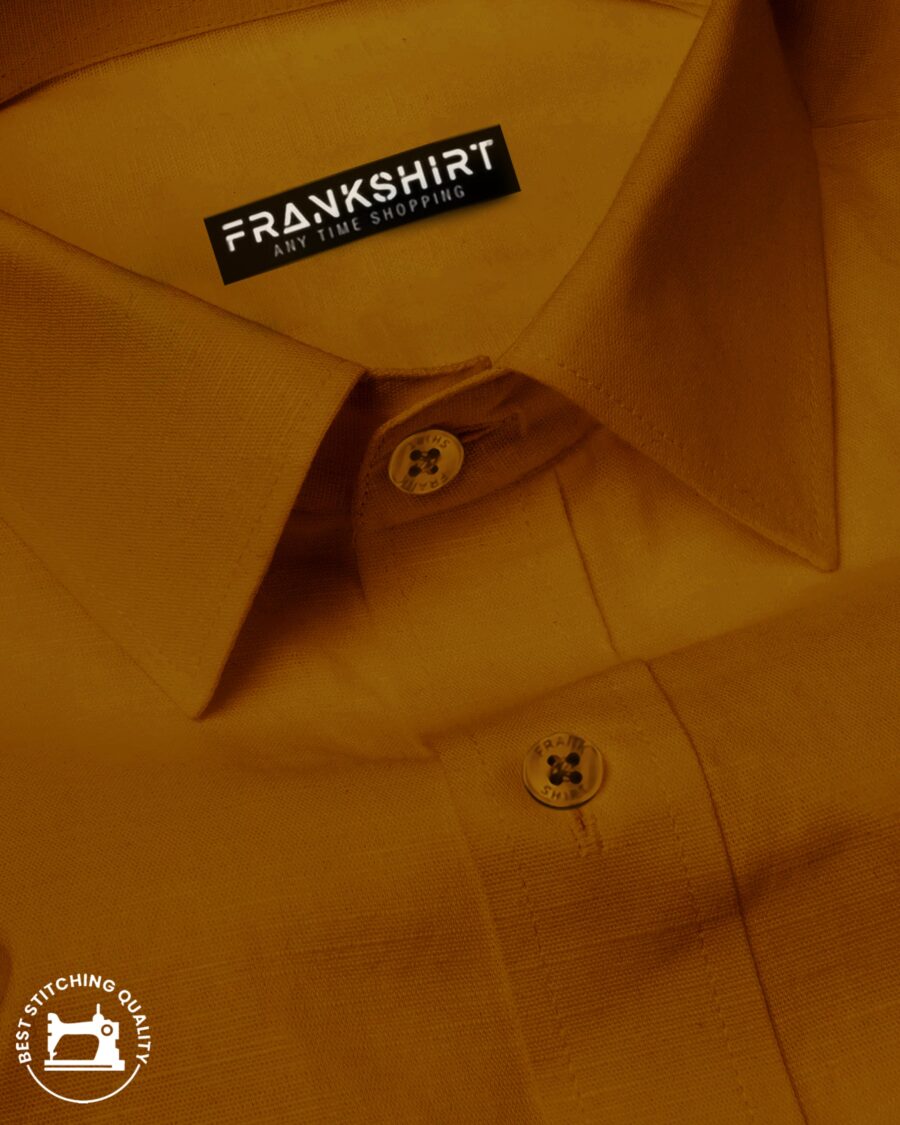 BlackTree Mustard I Formal Shirt I Regular Fit I 100% Cotton Shirt