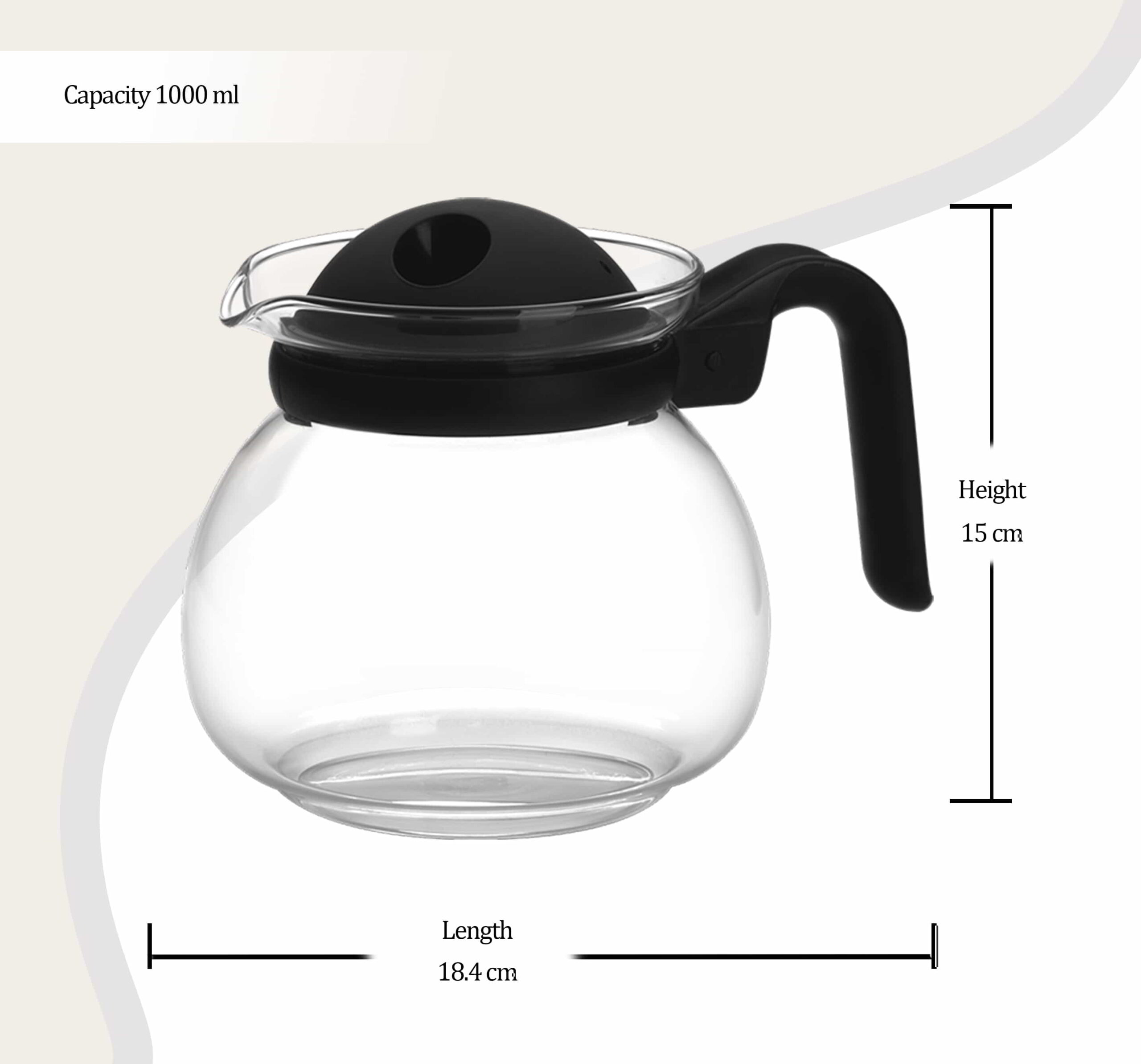 Carafe Round (Treo by Milton) – Transparent - view 4