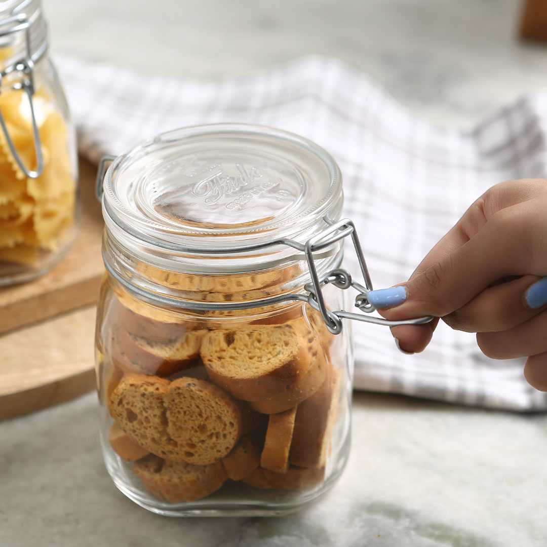 Wonderchef Bormioli Fido 2 Pc Set Glass Jar Container Medium. - view 5