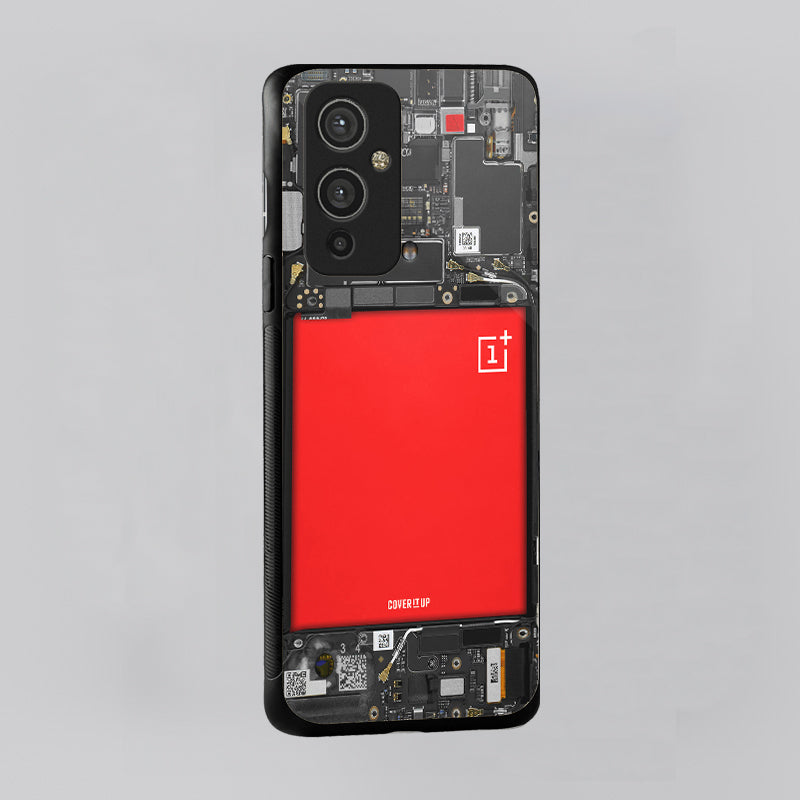 Design Phone Cases Oneplus Circuit X-Ray Interface Glass case - view 3