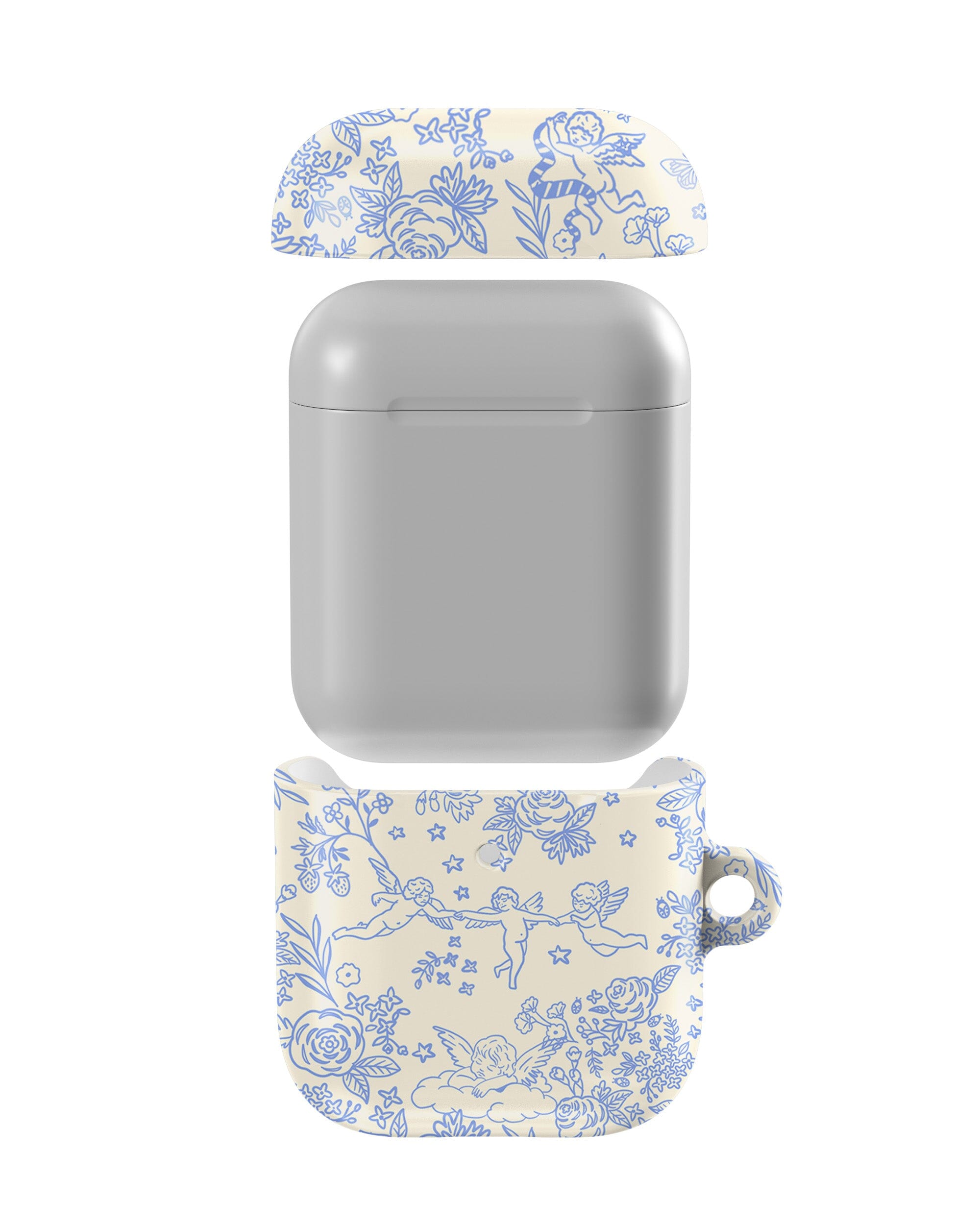Casetry Cupid's Canvas | Periwinkle Floral AirPods Case - view 4